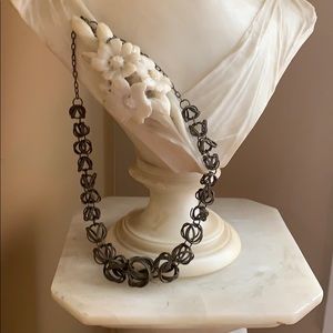 Hand Wrapped bronze Link Necklace